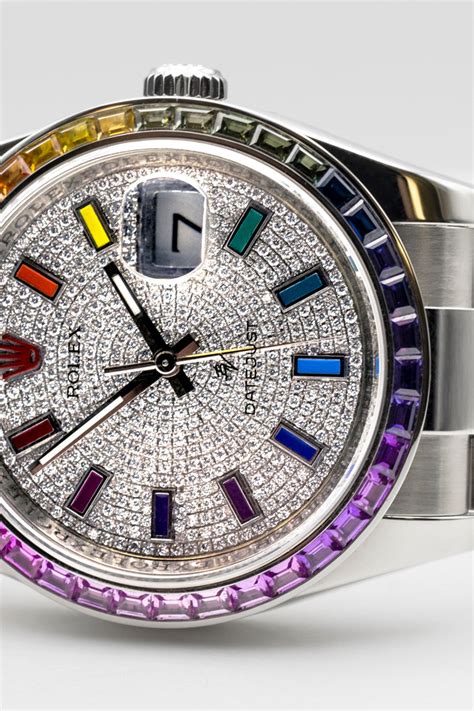 rolex black venom rainbow|rolex datejust rainbow.